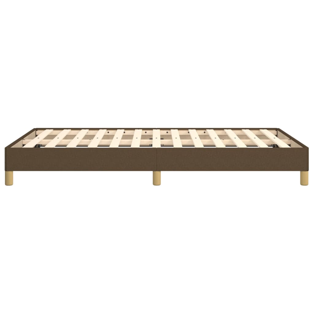 sengeramme uden madras 120x190 cm stof mørkebrun