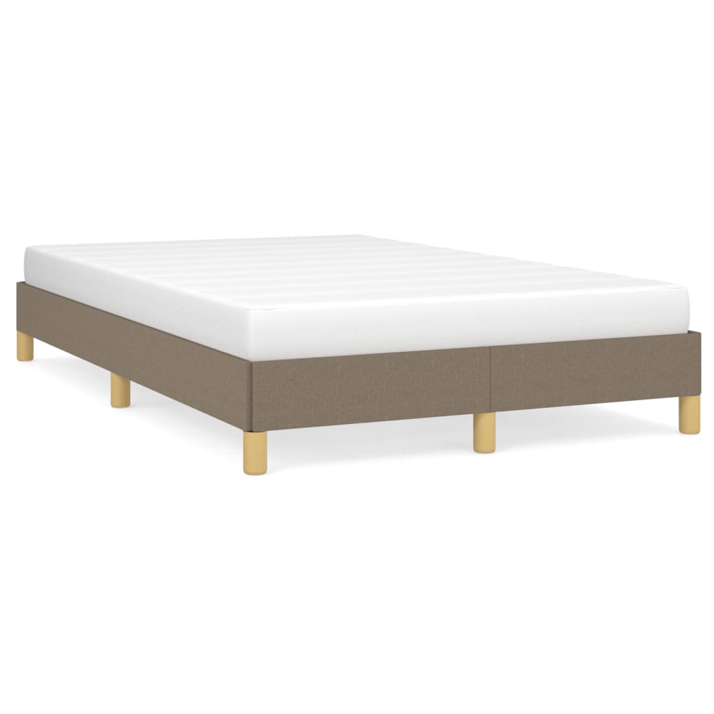 sengeramme uden madras 120x190 cm stof gråbrun