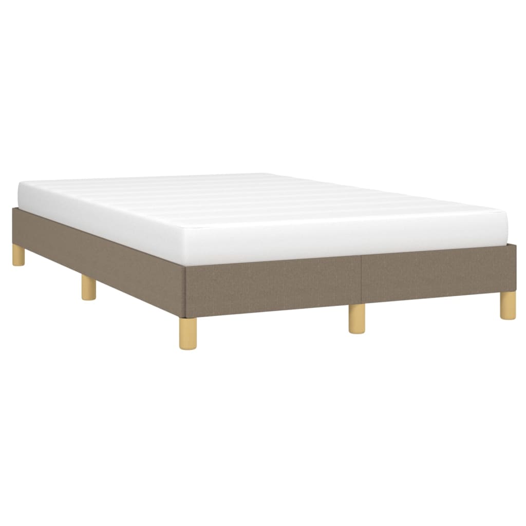 sengeramme uden madras 120x190 cm stof gråbrun