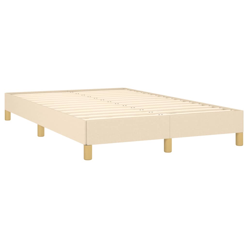 sengeramme uden madras 120x190 cm stof cremefarvet