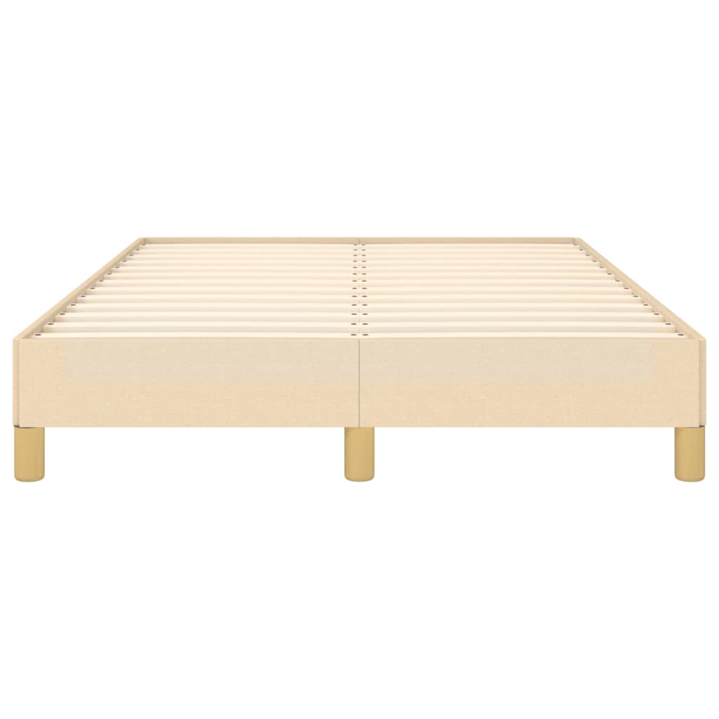 sengeramme uden madras 120x190 cm stof cremefarvet