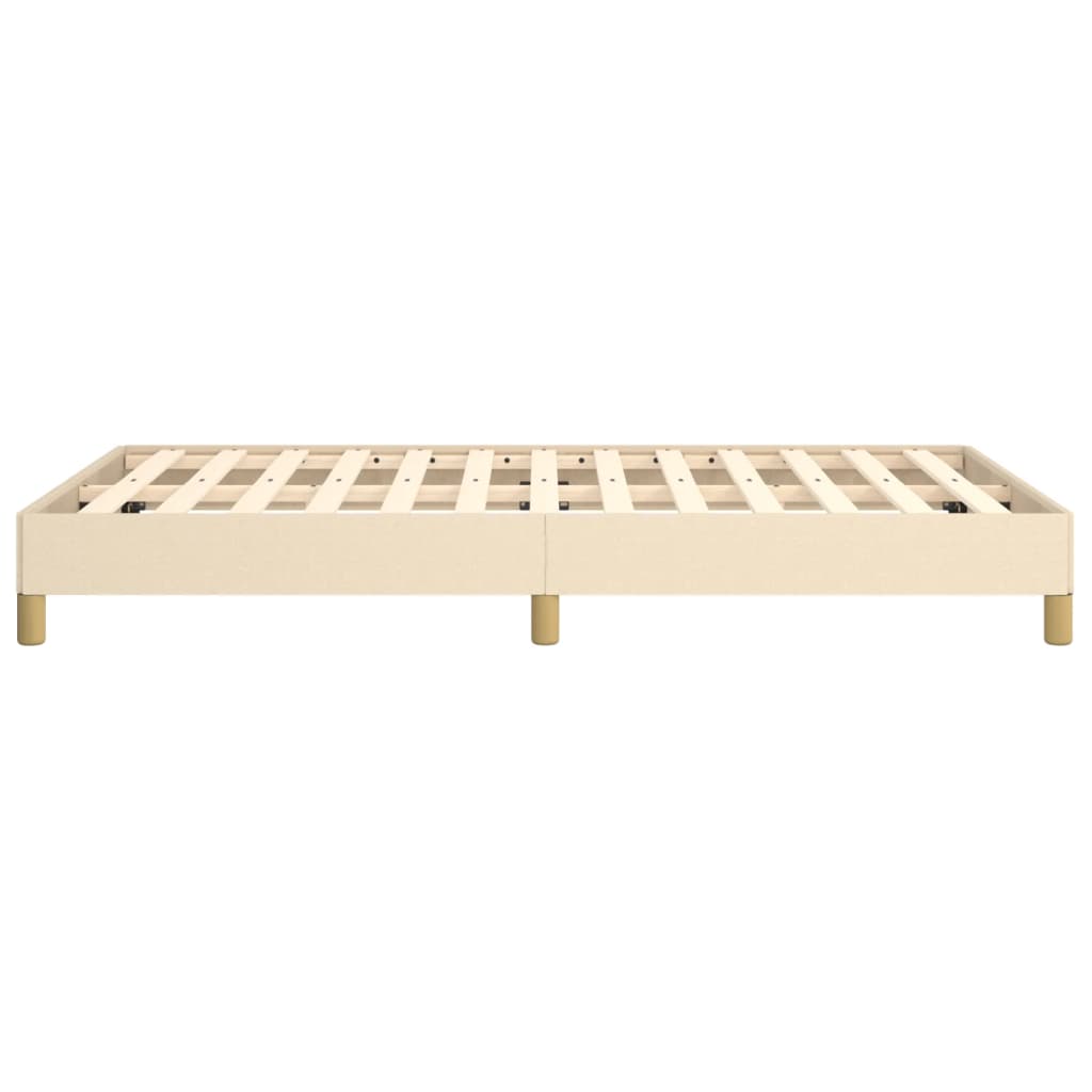 sengeramme uden madras 120x190 cm stof cremefarvet