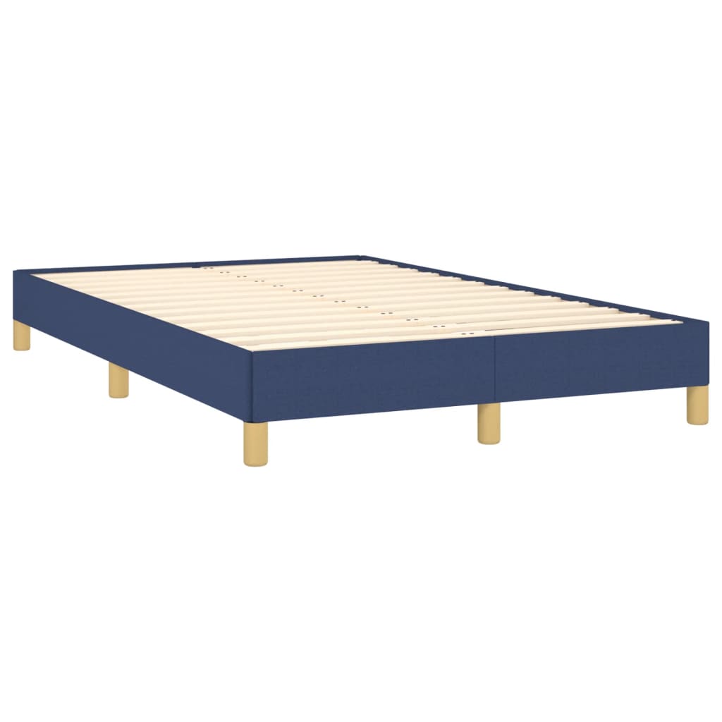 sengeramme uden madras 120x190 cm stof blå