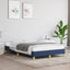 sengeramme uden madras 120x190 cm stof blå