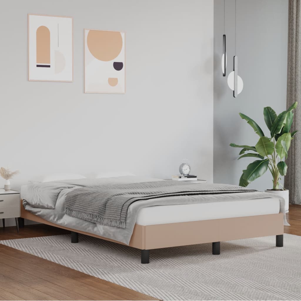 sengeramme uden madras 120x190 cm cappuccino farvet