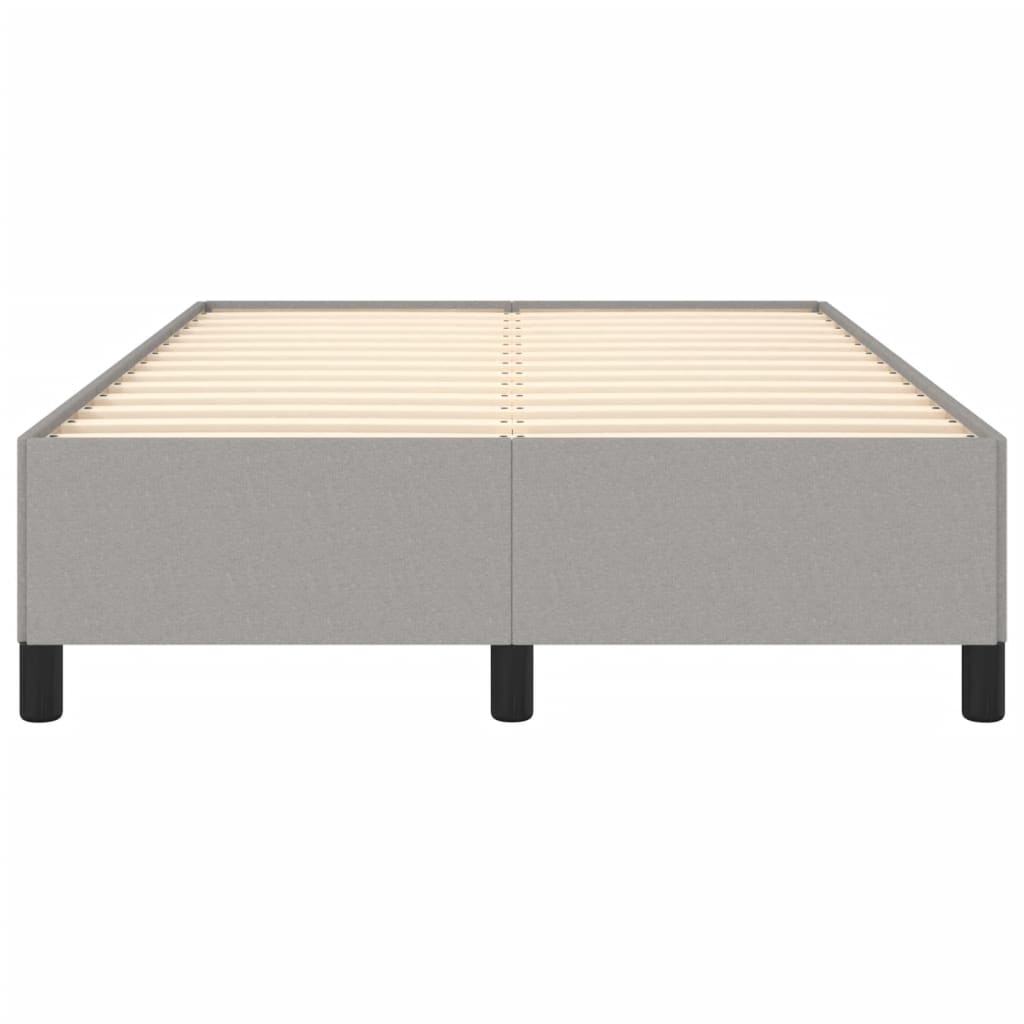 sengeramme uden madras 120x190 cm stof enkeltseng lysegrå