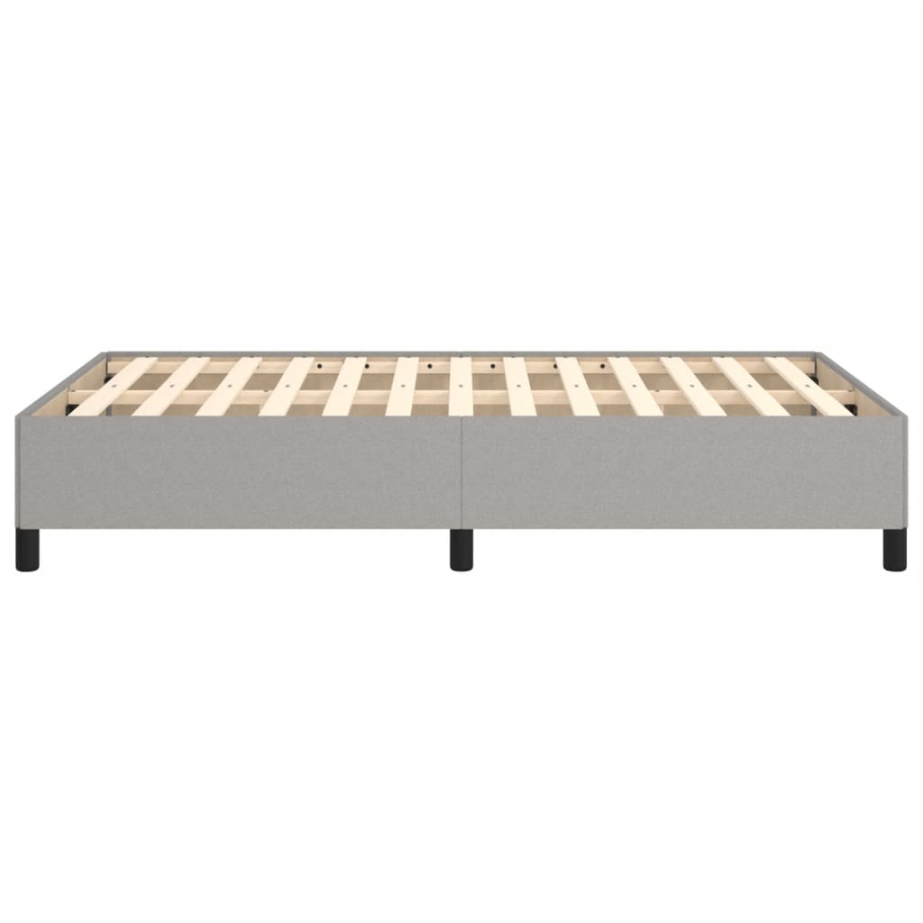 sengeramme uden madras 120x190 cm stof enkeltseng lysegrå