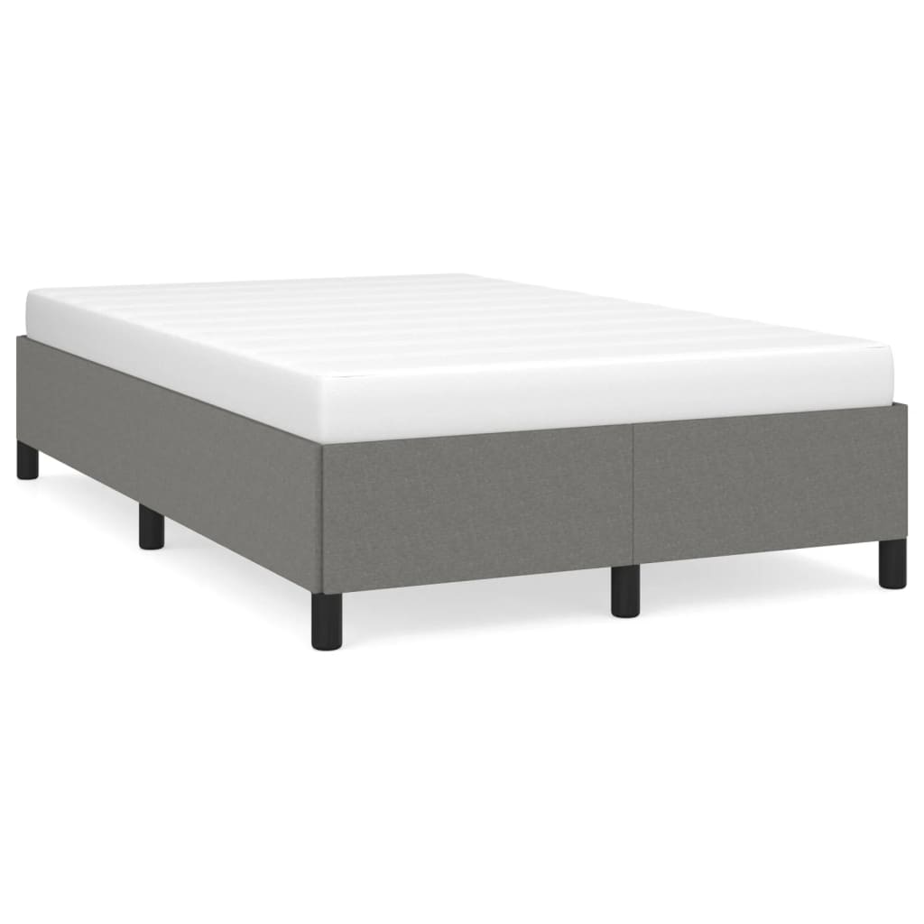 sengeramme uden madras 120x190 cm stof enkeltseng Mørkegrå