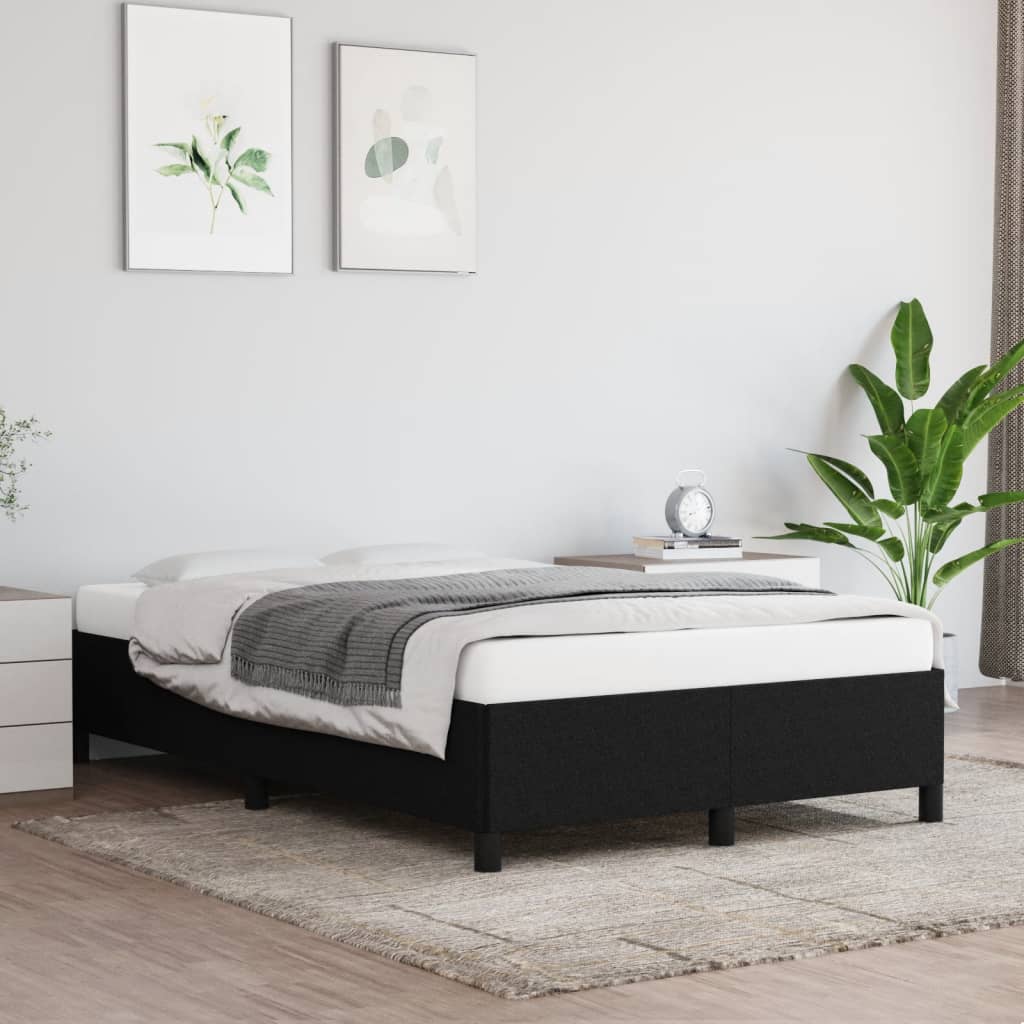 sengeramme uden madras 120x190 cm stof sort