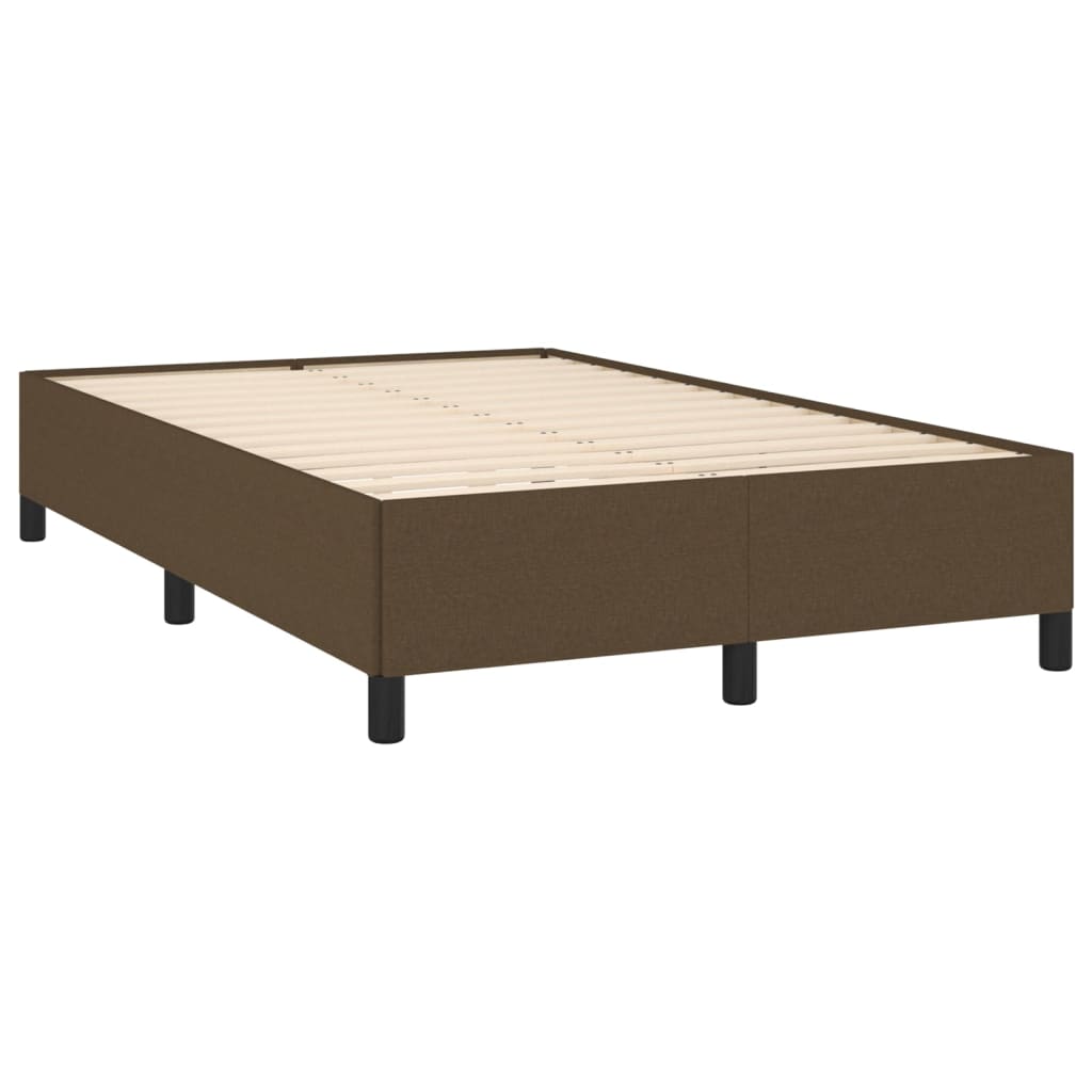 sengeramme uden madras 120x190 cm stof mørkebrun