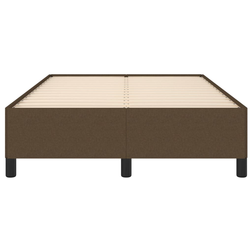 sengeramme uden madras 120x190 cm stof mørkebrun