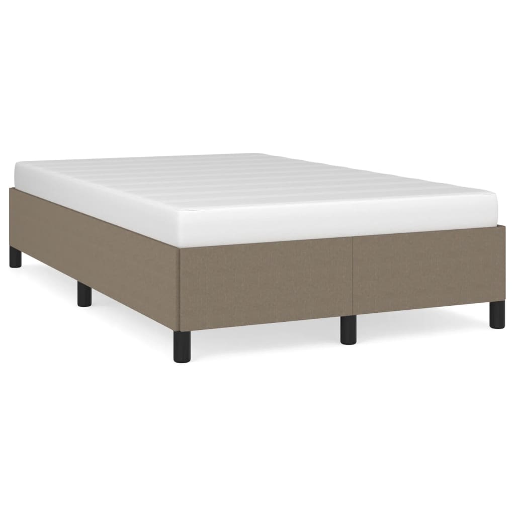 sengeramme uden madras 120x190 cm stof gråbrun
