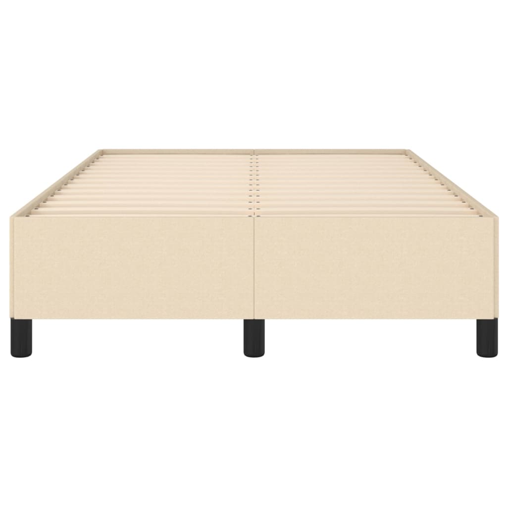 sengeramme uden madras 120x190 cm stof cremefarvet