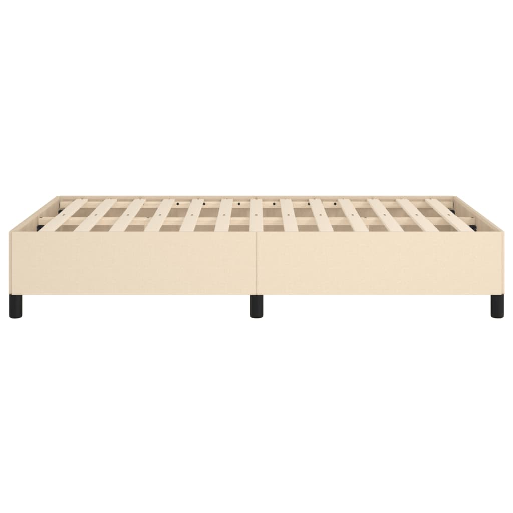 sengeramme uden madras 120x190 cm stof cremefarvet