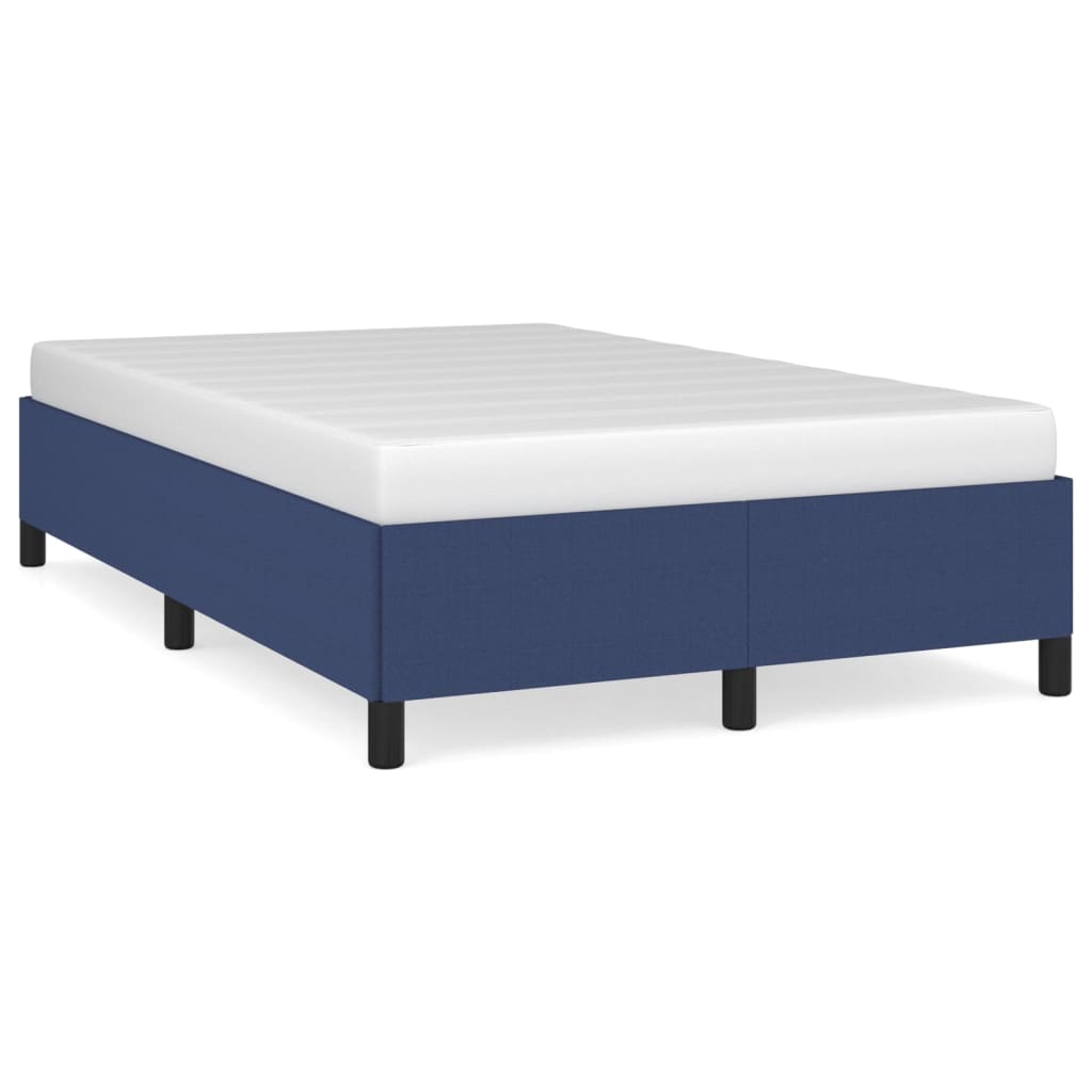 sengeramme uden madras 120x190 cm stof blå