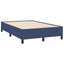 sengeramme uden madras 120x190 cm stof blå