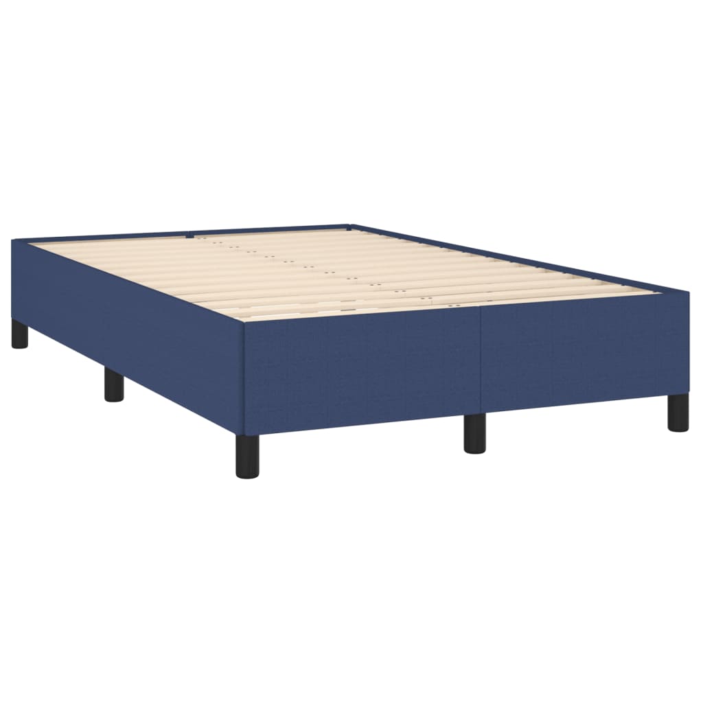 sengeramme uden madras 120x190 cm stof blå