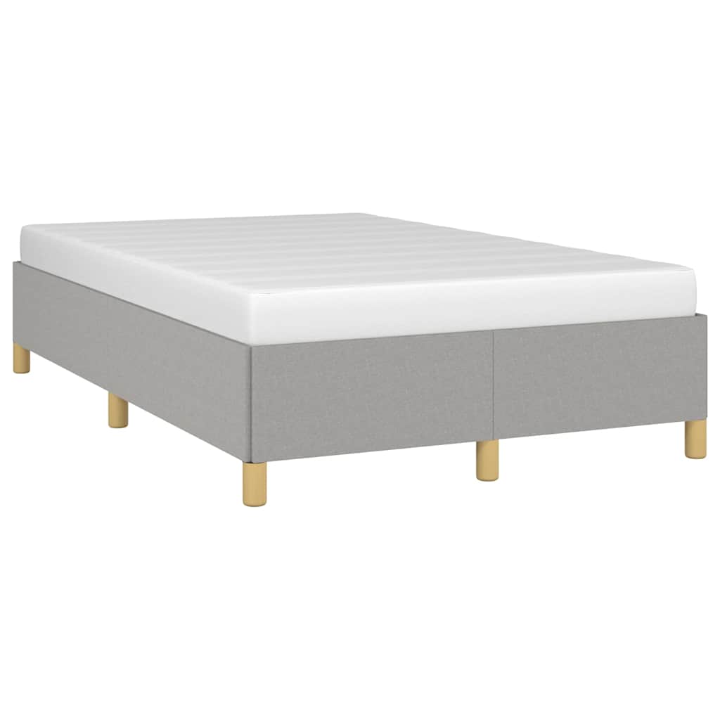 sengeramme uden madras 120x190 cm stof enkeltseng lysegrå