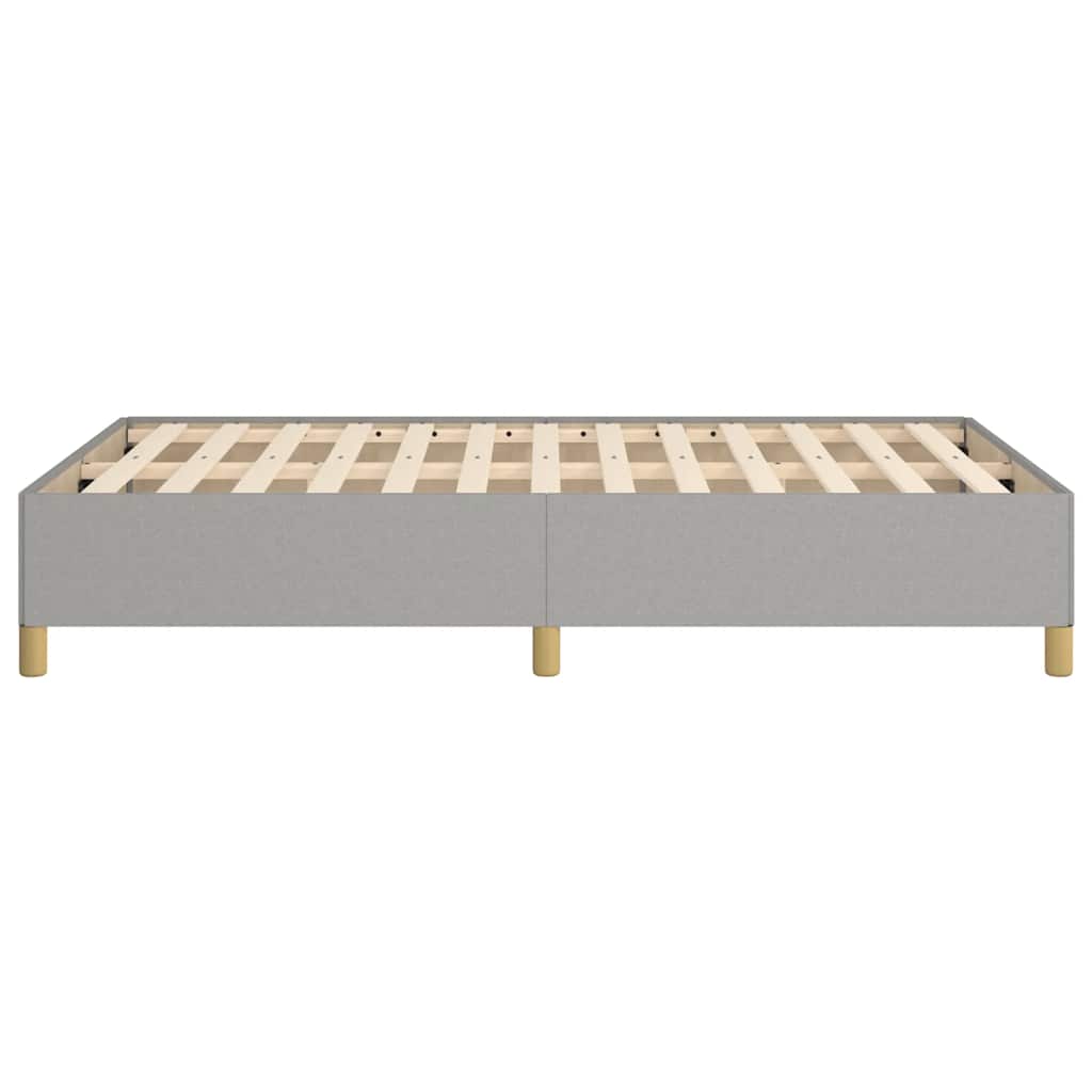 sengeramme uden madras 120x190 cm stof enkeltseng lysegrå