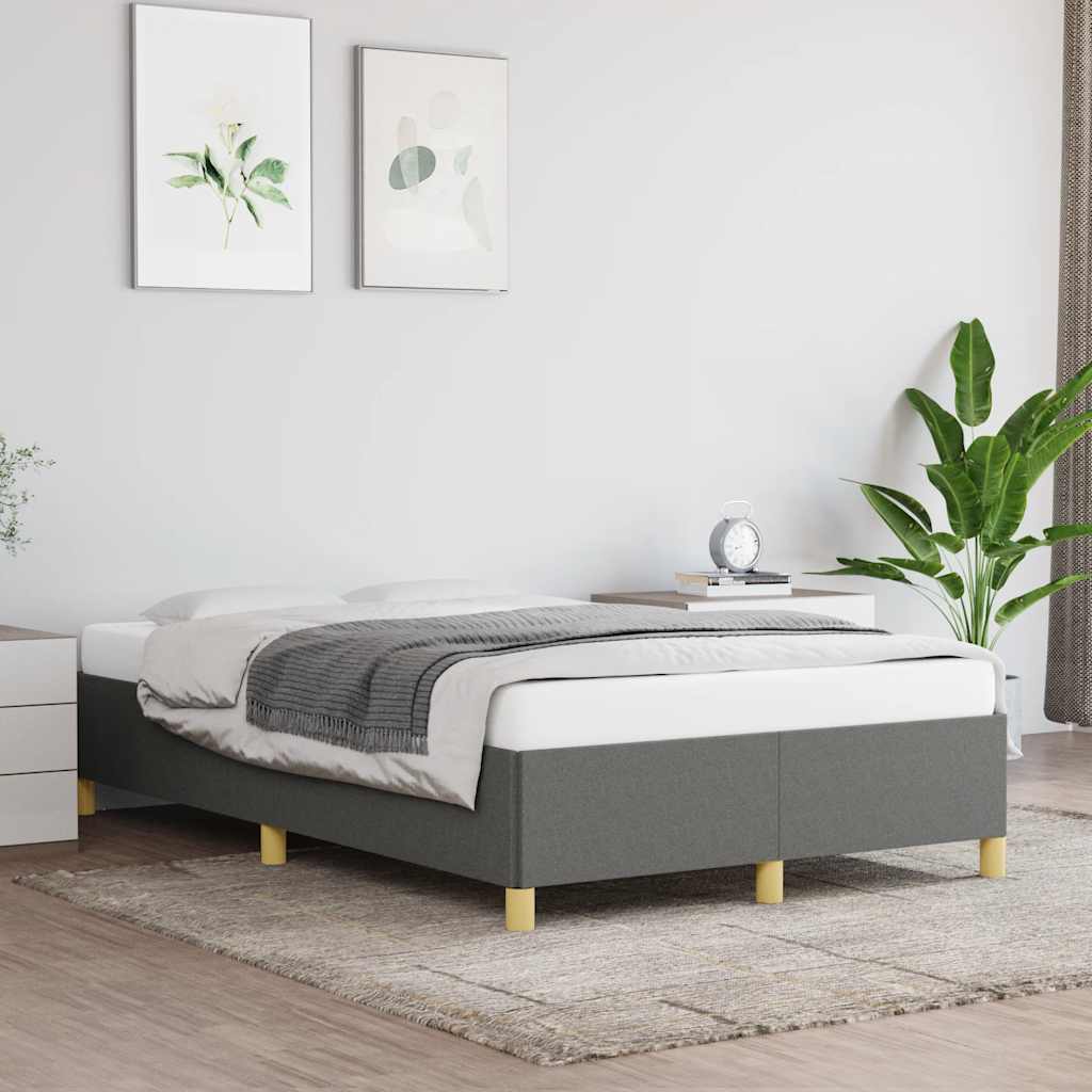 sengeramme uden madras 120x190 cm stof enkeltseng Mørkegrå