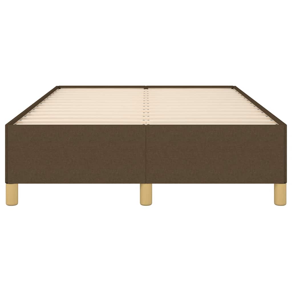 sengeramme uden madras 120x190 cm stof mørkebrun