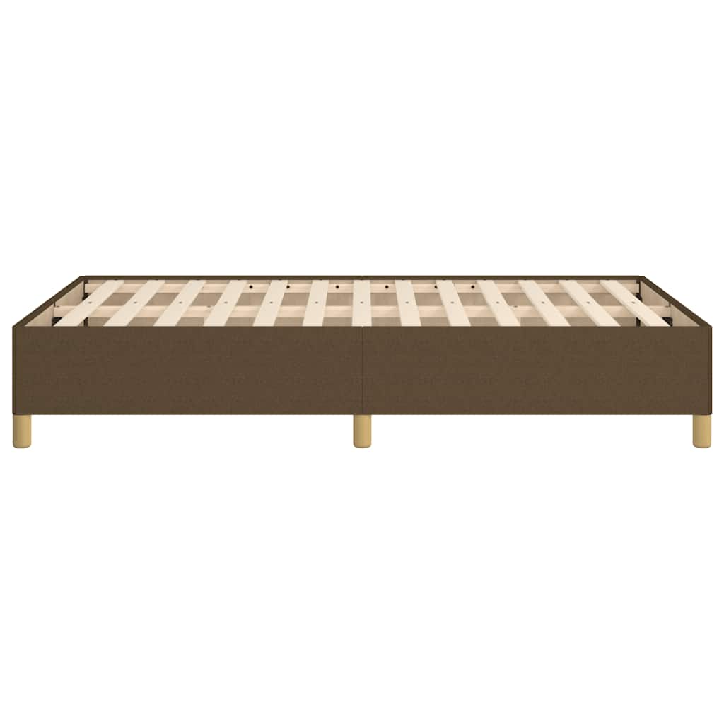 sengeramme uden madras 120x190 cm stof mørkebrun