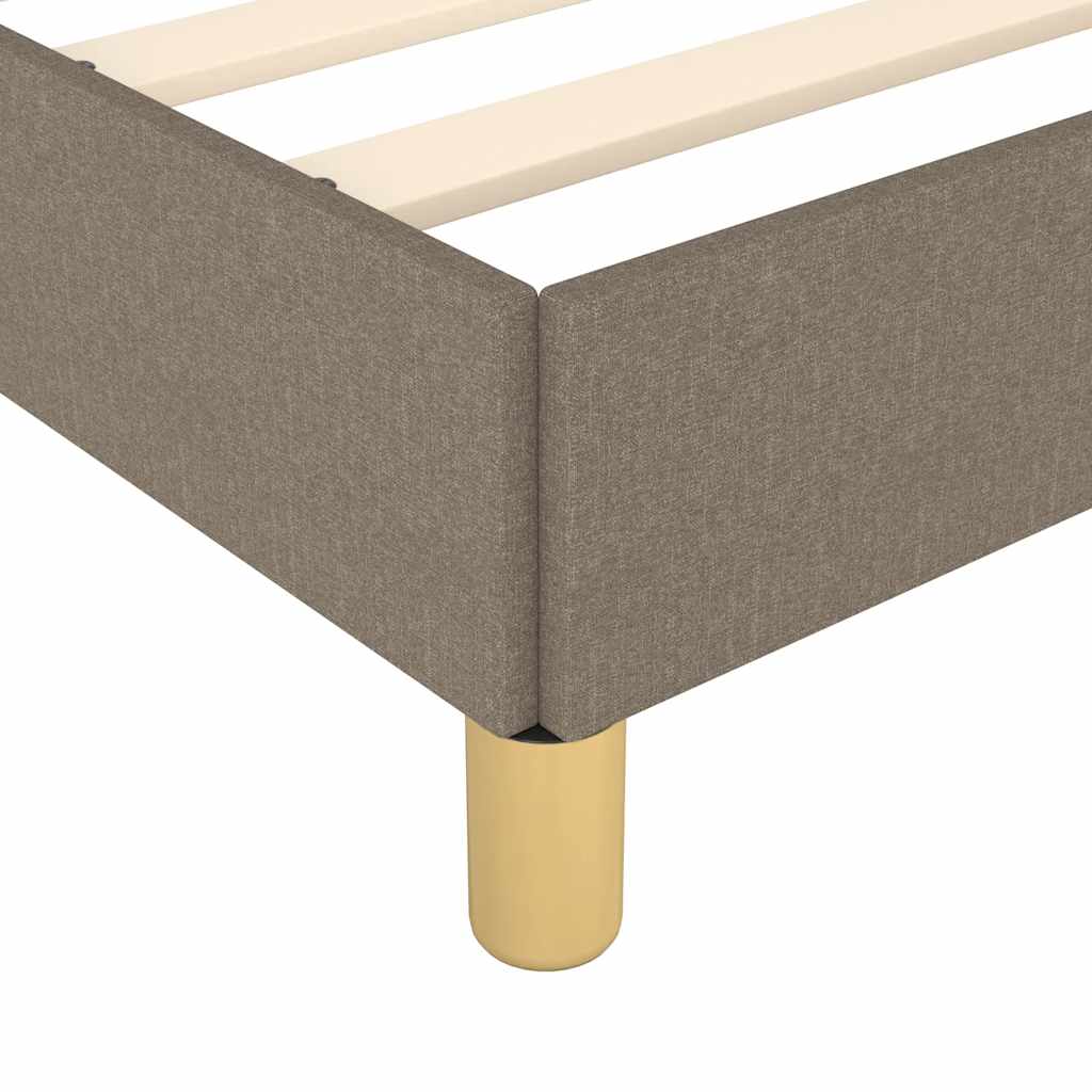 sengeramme uden madras 120x190 cm stof gråbrun