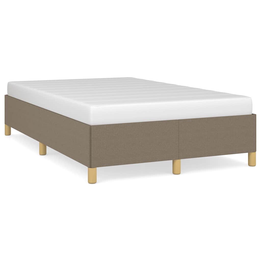 sengeramme uden madras 120x190 cm stof gråbrun