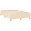 sengeramme uden madras 120x190 cm stof cremefarvet