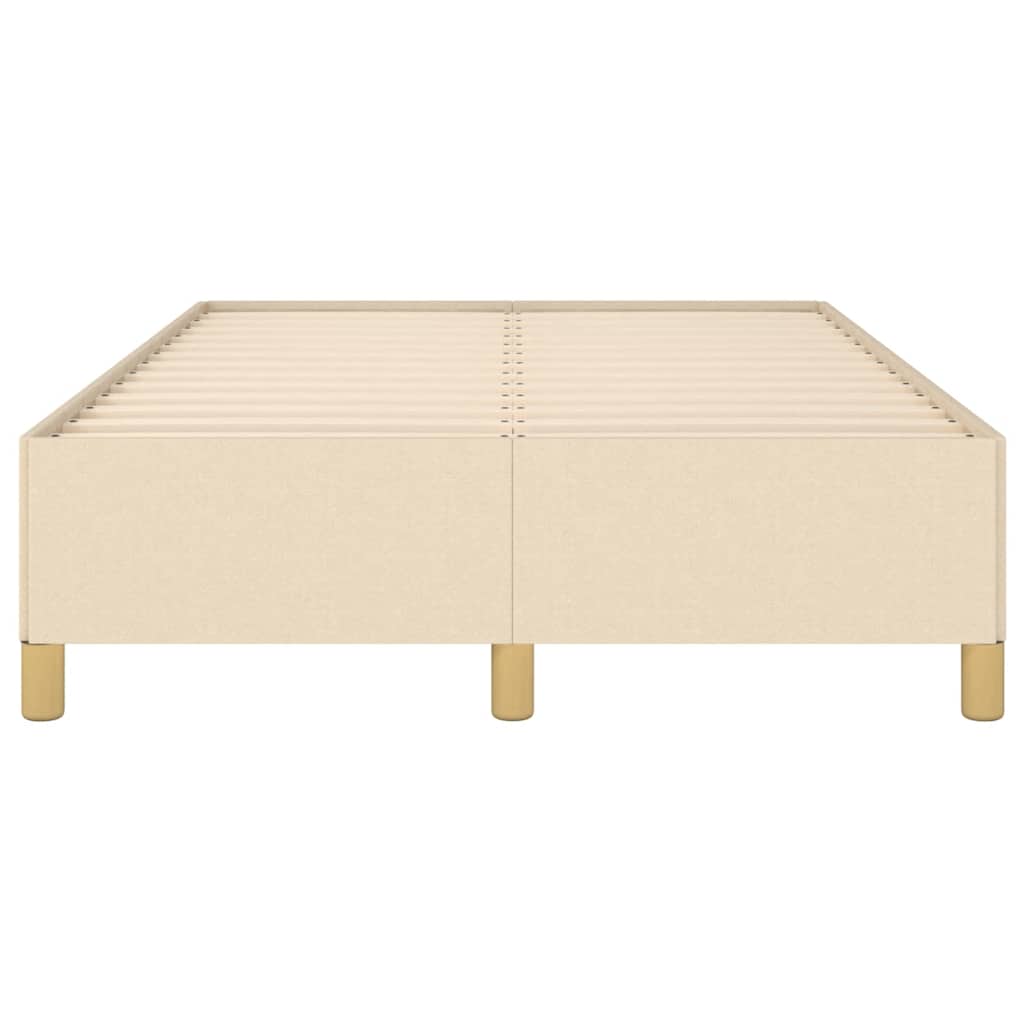 sengeramme uden madras 120x190 cm stof cremefarvet