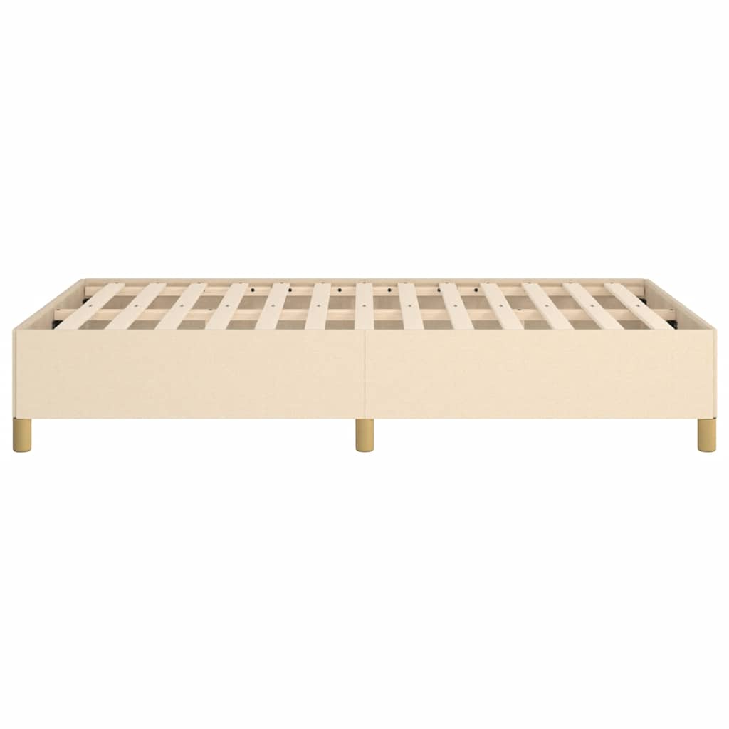 sengeramme uden madras 120x190 cm stof cremefarvet
