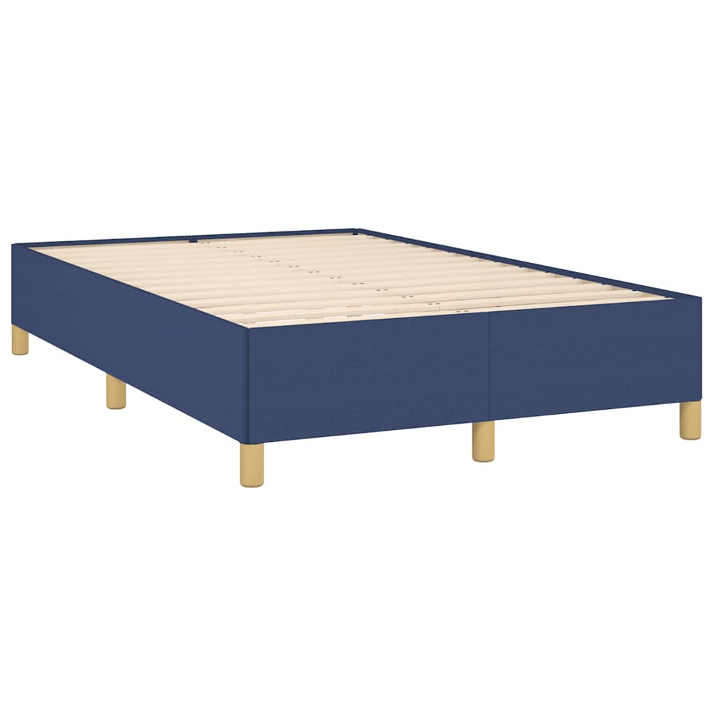 sengeramme uden madras 120x190 cm stof blå