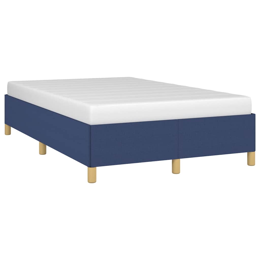 sengeramme uden madras 120x190 cm stof blå