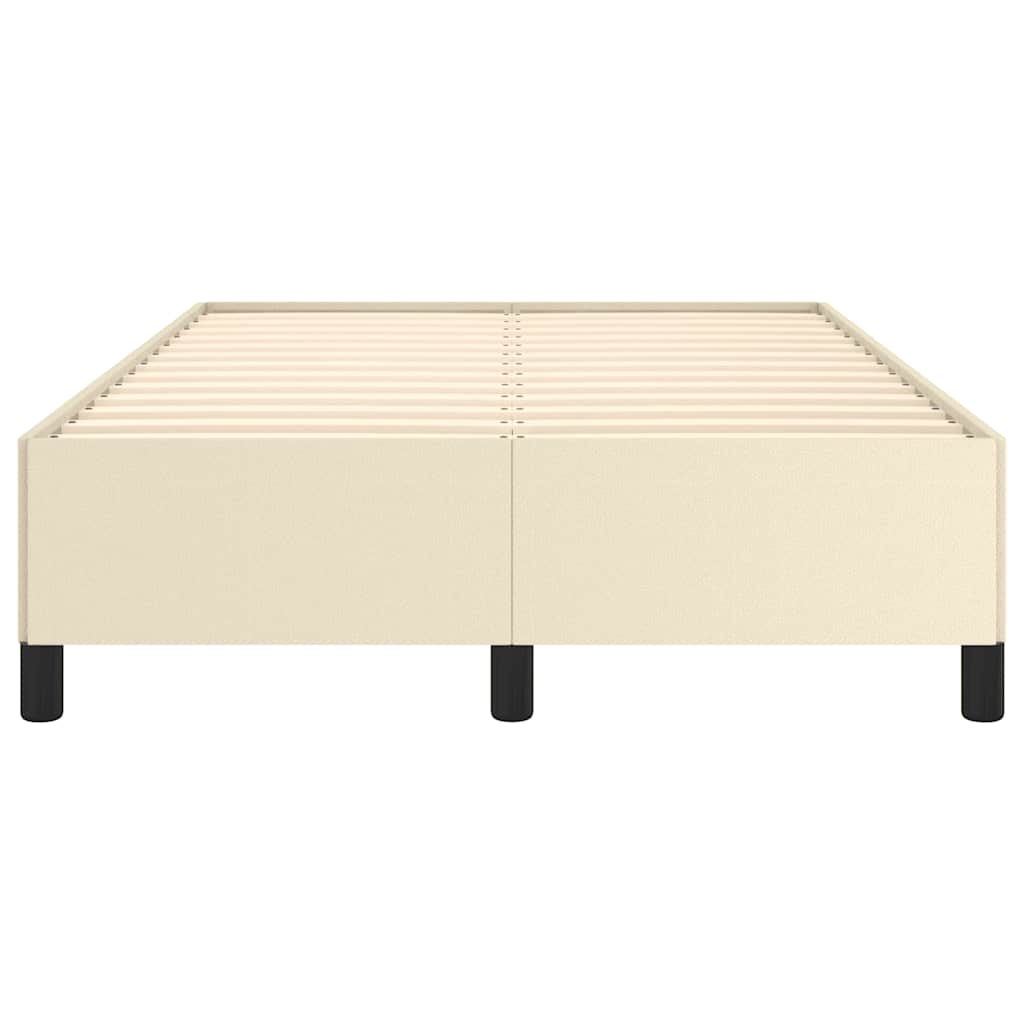 sengeramme uden madras 120x190 cm kunstlæder enkeltseng grå