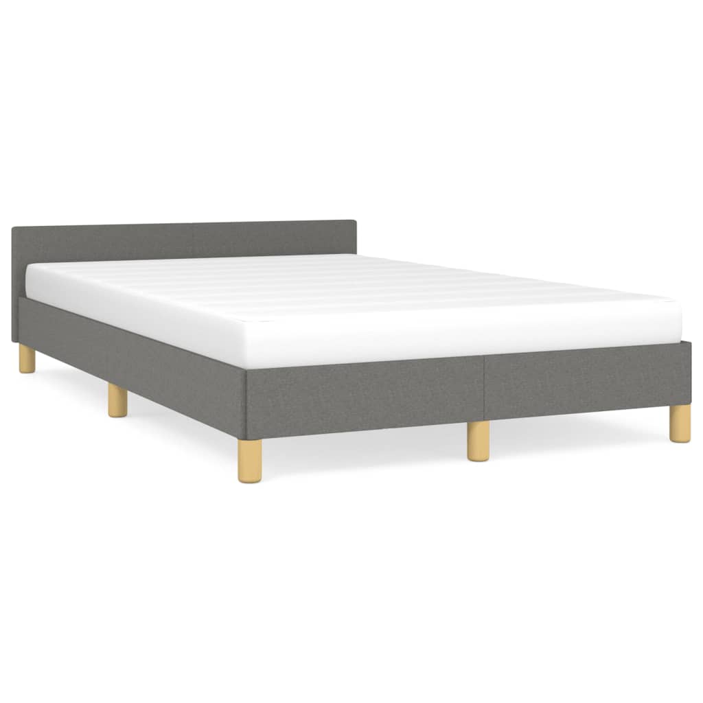 sengeramme uden madras 120x190 cm stof enkeltseng Mørkegrå