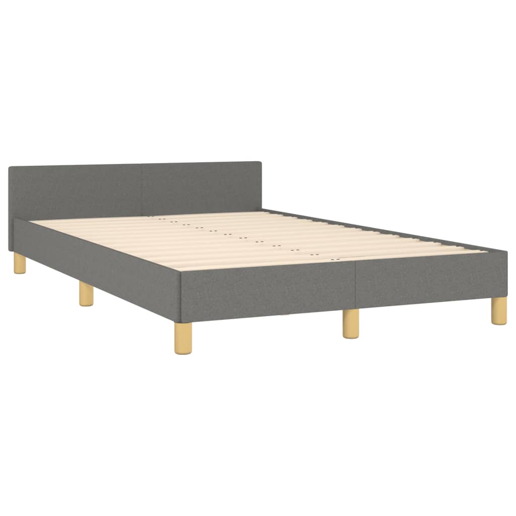 sengeramme uden madras 120x190 cm stof enkeltseng Mørkegrå