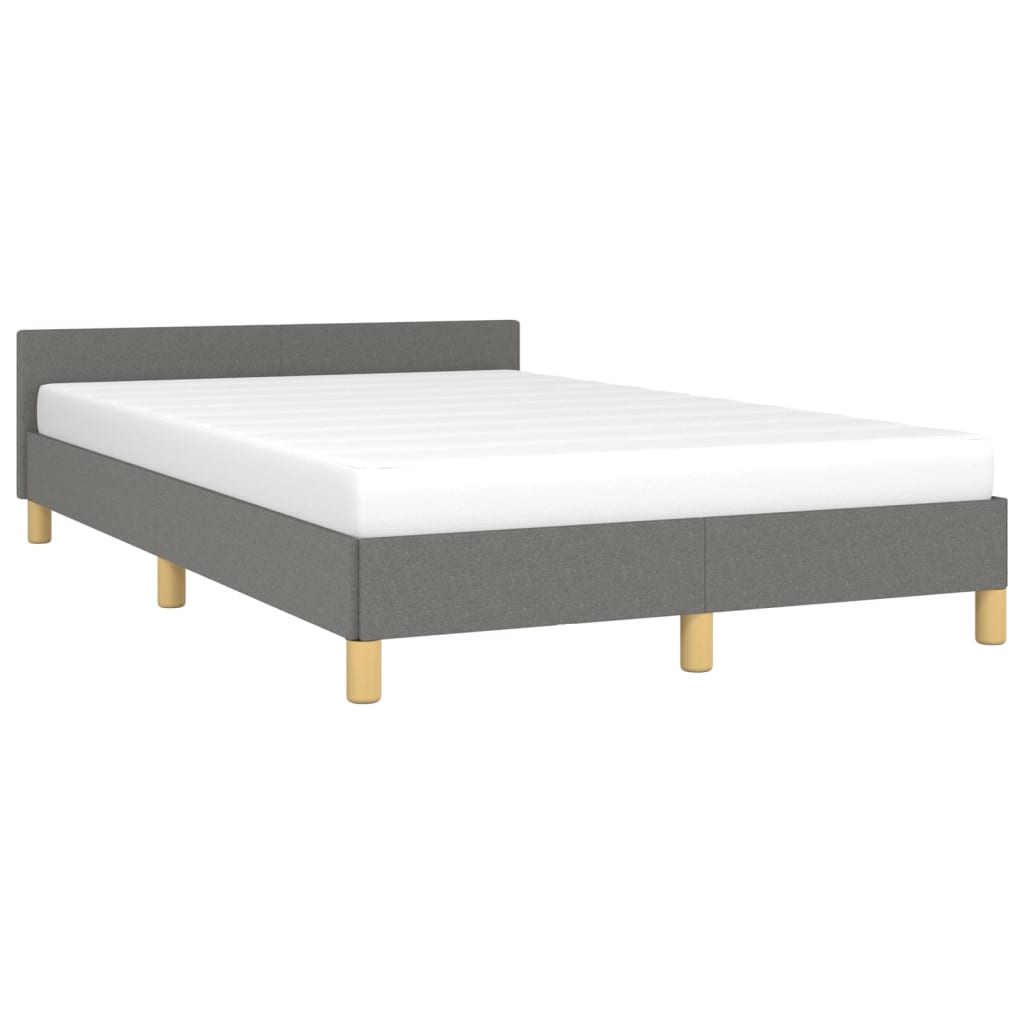 sengeramme uden madras 120x190 cm stof enkeltseng Mørkegrå