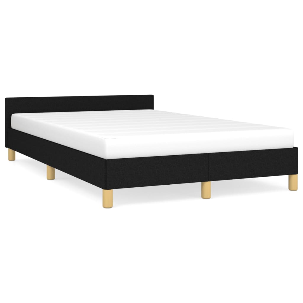 sengeramme uden madras 120x190 cm stof sort