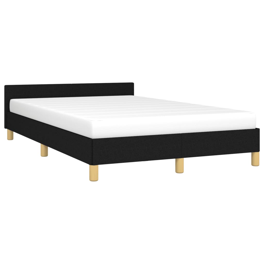 sengeramme uden madras 120x190 cm stof sort