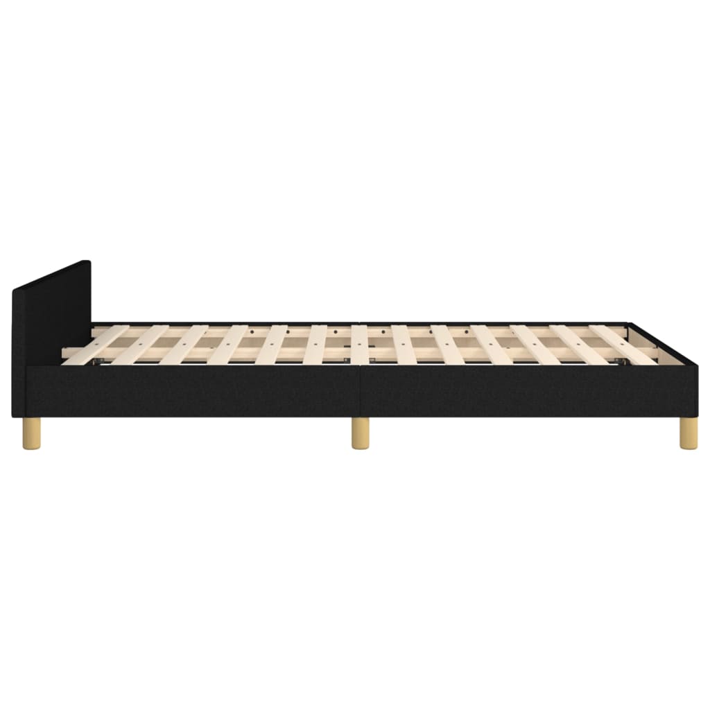 sengeramme uden madras 120x190 cm stof sort