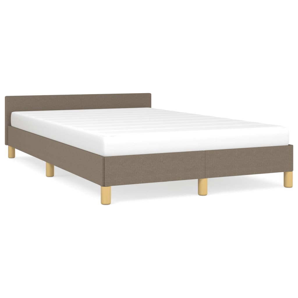 sengeramme uden madras 120x190 cm stof gråbrun