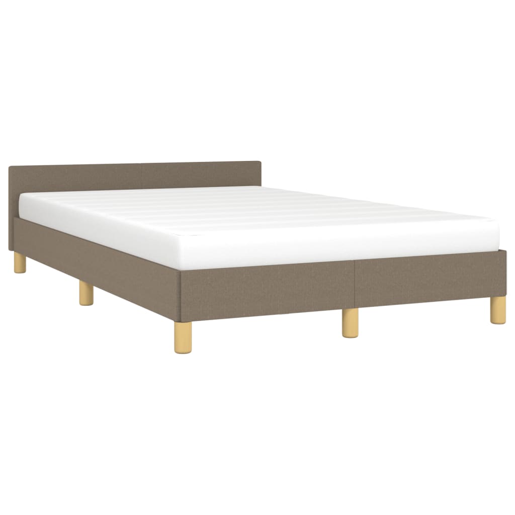 sengeramme uden madras 120x190 cm stof gråbrun