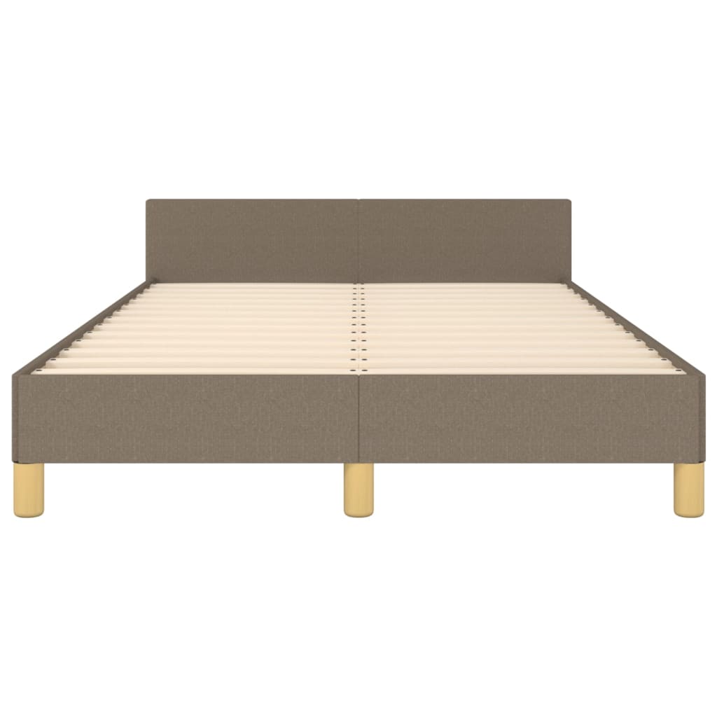 sengeramme uden madras 120x190 cm stof gråbrun