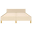 sengeramme uden madras 120x190 cm stof cremefarvet