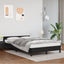 sengeramme uden madras 120x190 cm kunstlæder enkeltseng sort