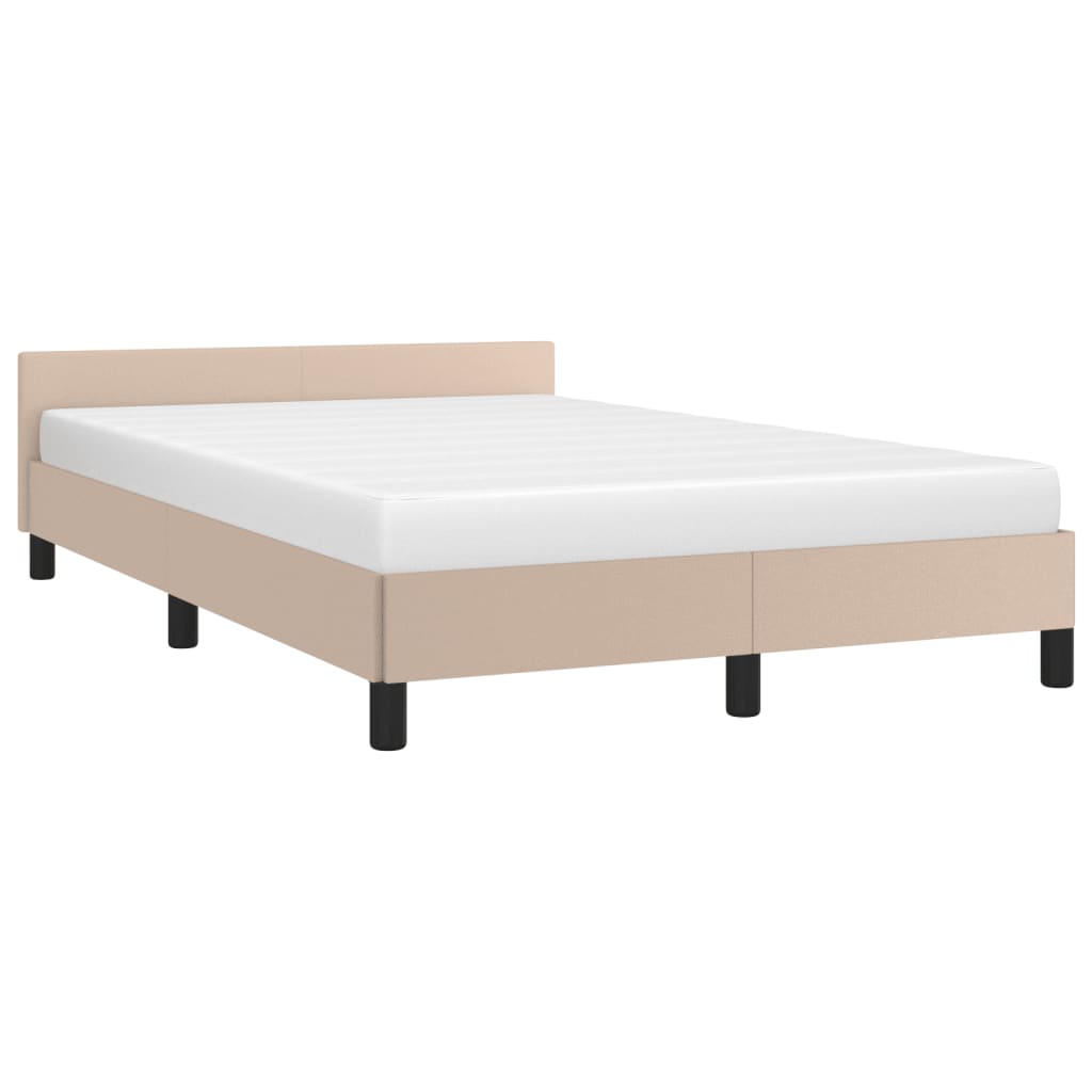 sengeramme uden madras 120x190 cm cappuccino farvet