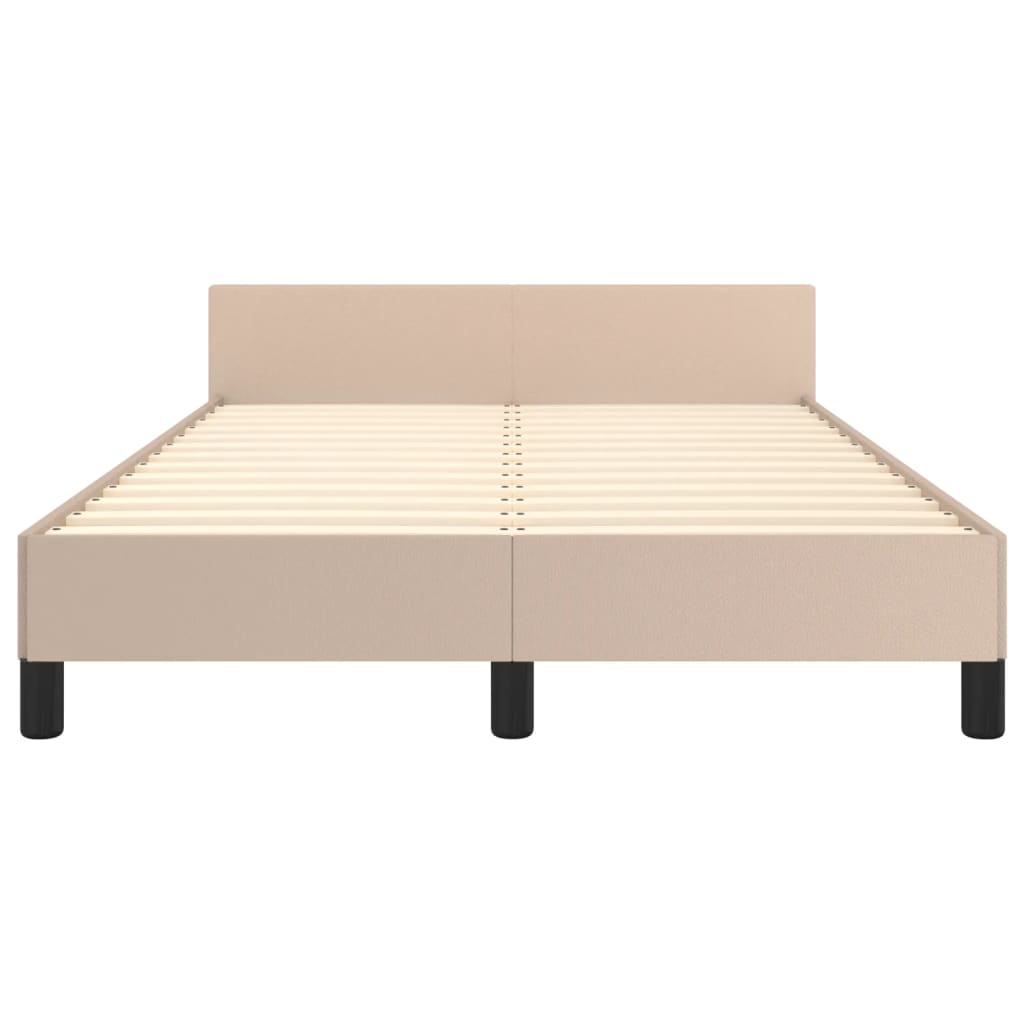sengeramme uden madras 120x190 cm cappuccino farvet