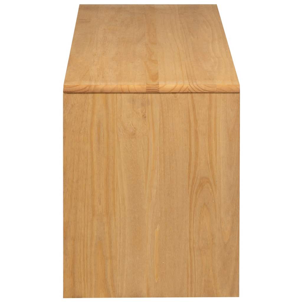 tv-bord SAUDA 99x43x55 cm massivt fyrretræ egetræsfarvet