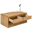sofabord SAUDA 99x55x45 cm massivt fyrretræ egetræsfarvet