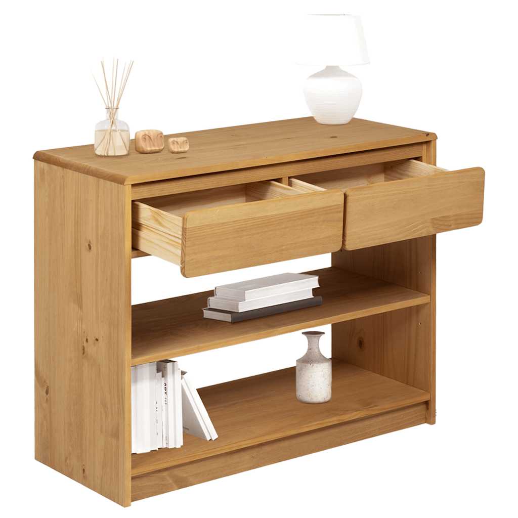 konsolbord SAUDA 89,5x36,5x73 cm massivt fyrretræ eg
